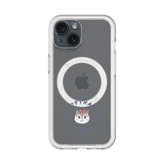 スリムプロテクションプレミアムケース with MagSafe［ クピラムフレンズ - ロゴ - ラム ］