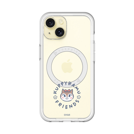 スリムプロテクションプレミアムケース with MagSafe［ クピラムフレンズ - ロゴ - ラム ］