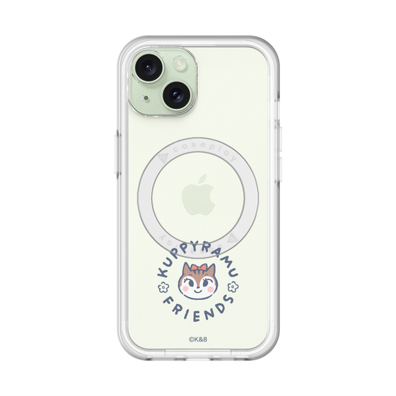 スリムプロテクションプレミアムケース with MagSafe［ クピラムフレンズ - ロゴ - ラム ］