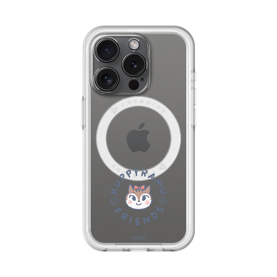 スリムプロテクションプレミアムケース with MagSafe［ クピラムフレンズ - ロゴ - ラム ］