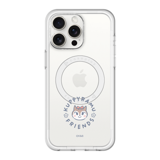 スリムプロテクションプレミアムケース with MagSafe［ クピラムフレンズ - ロゴ - ラム ］