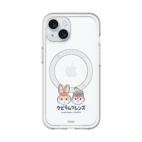 スリムプロテクションプレミアムケース with MagSafe［ クピラムフレンズ - ロゴ - 仲良し ］