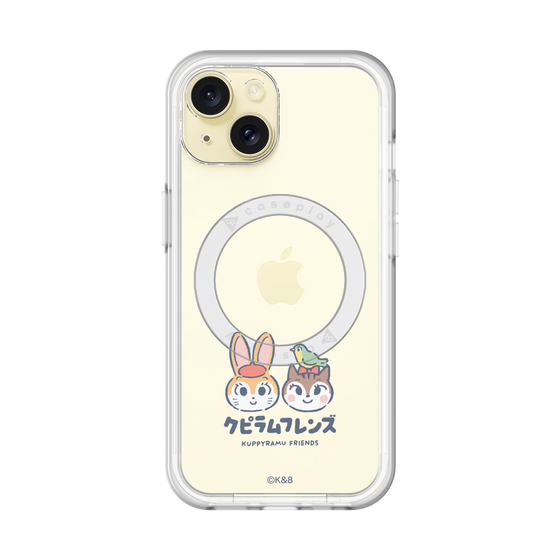 スリムプロテクションプレミアムケース with MagSafe［ クピラムフレンズ - ロゴ - 仲良し ］