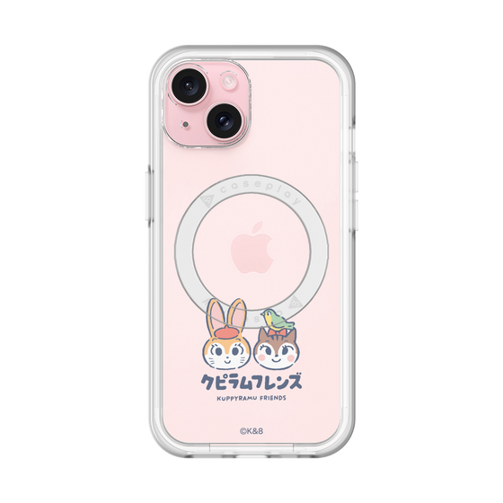 スリムプロテクションプレミアムケース with MagSafe［ クピラムフレンズ - ロゴ - 仲良し ］