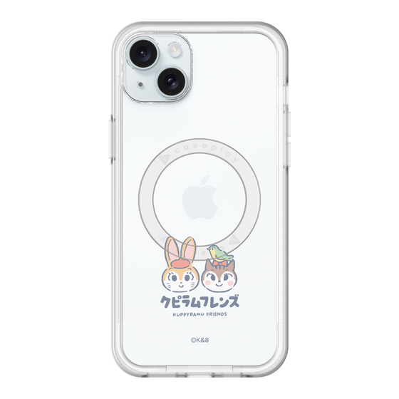 スリムプロテクションプレミアムケース with MagSafe［ クピラムフレンズ - ロゴ - 仲良し ］