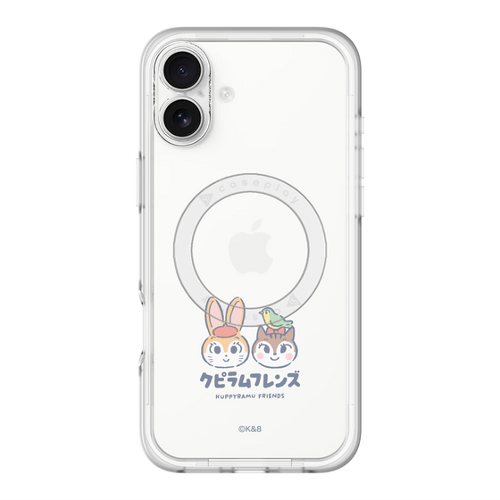 スリムプロテクションプレミアムケース with MagSafe［ クピラムフレンズ - ロゴ - 仲良し ］