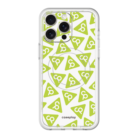 スリムプロテクションプレミアムケース with MagSafe［ オリジナル - CASEPLAYロゴマーク - グリーン ］