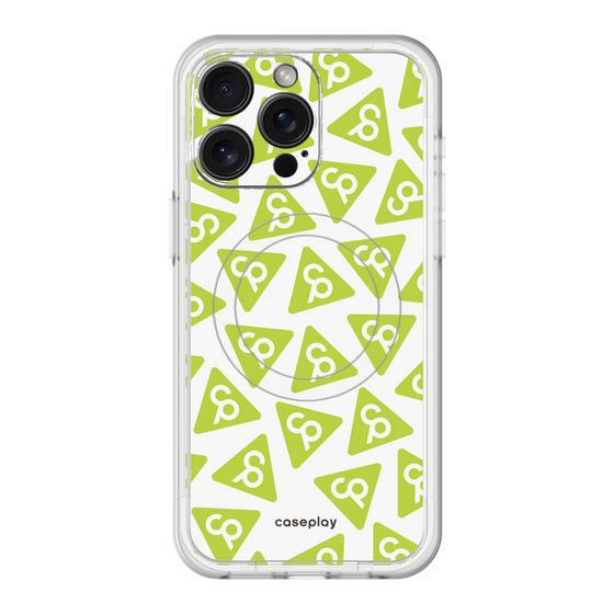 スリムプロテクションプレミアムケース with MagSafe［ オリジナル - CASEPLAYロゴマーク - グリーン ］