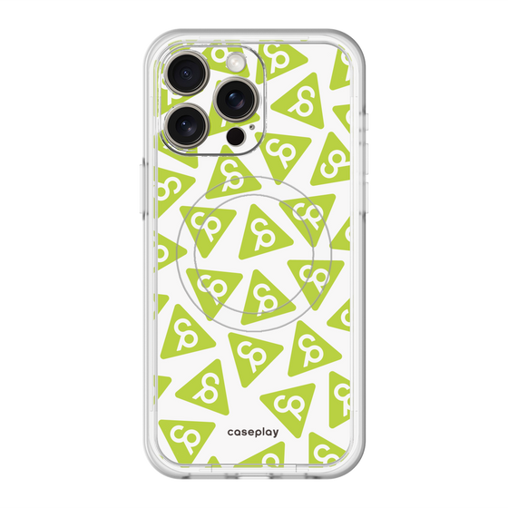 スリムプロテクションプレミアムケース with MagSafe［ オリジナル - CASEPLAYロゴマーク - グリーン ］