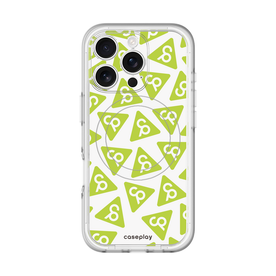 スリムプロテクションプレミアムケース with MagSafe［ オリジナル - CASEPLAYロゴマーク - グリーン ］