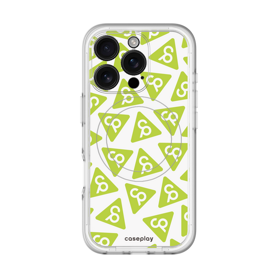 スリムプロテクションプレミアムケース with MagSafe［ オリジナル - CASEPLAYロゴマーク - グリーン ］