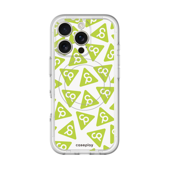 スリムプロテクションプレミアムケース with MagSafe［ オリジナル - CASEPLAYロゴマーク - グリーン ］