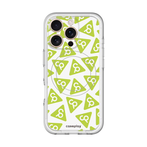 スリムプロテクションプレミアムケース with MagSafe［ オリジナル - CASEPLAYロゴマーク - グリーン ］