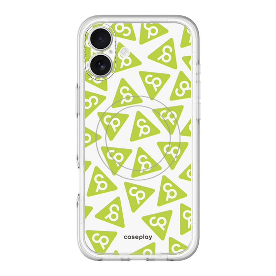 スリムプロテクションプレミアムケース with MagSafe［ オリジナル - CASEPLAYロゴマーク - グリーン ］