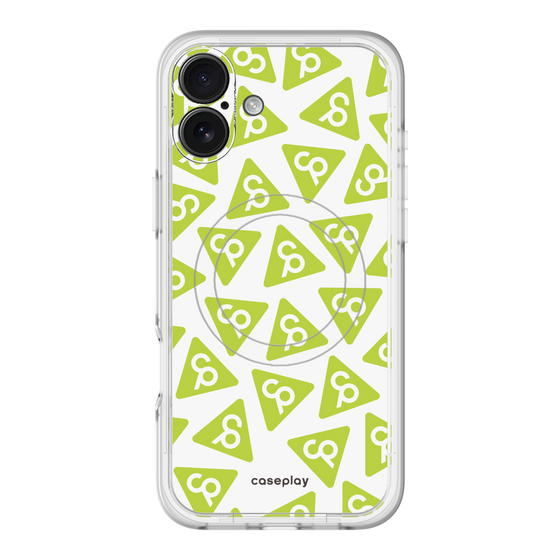 スリムプロテクションプレミアムケース with MagSafe［ オリジナル - CASEPLAYロゴマーク - グリーン ］