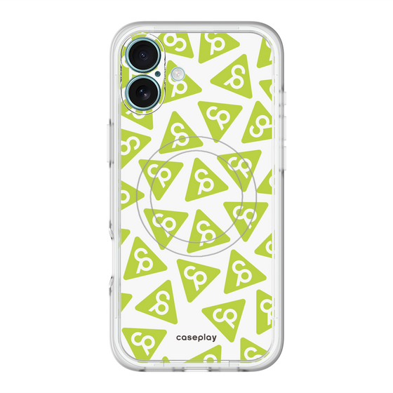 スリムプロテクションプレミアムケース with MagSafe［ オリジナル - CASEPLAYロゴマーク - グリーン ］