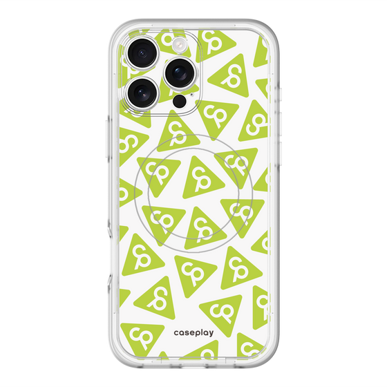 スリムプロテクションプレミアムケース with MagSafe［ オリジナル - CASEPLAYロゴマーク - グリーン ］