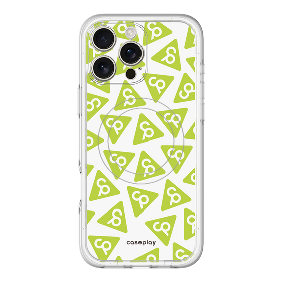 スリムプロテクションプレミアムケース with MagSafe［ オリジナル - CASEPLAYロゴマーク - グリーン ］