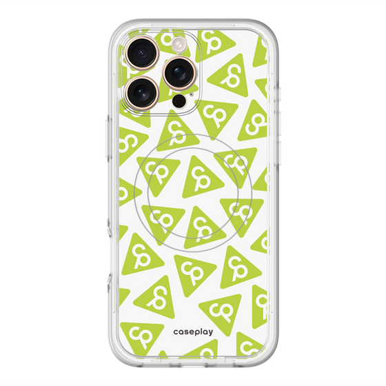 スリムプロテクションプレミアムケース with MagSafe［ オリジナル - CASEPLAYロゴマーク - グリーン ］