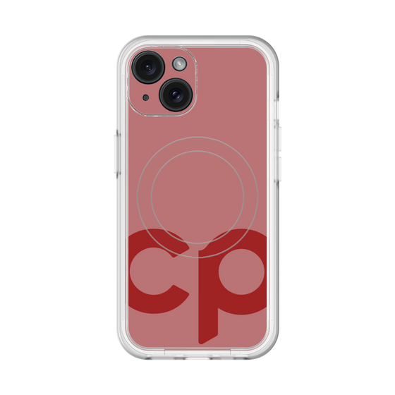 スリムプロテクションプレミアムケース with MagSafe［ オリジナル - CASEPLAYイニシャル - レッド ］