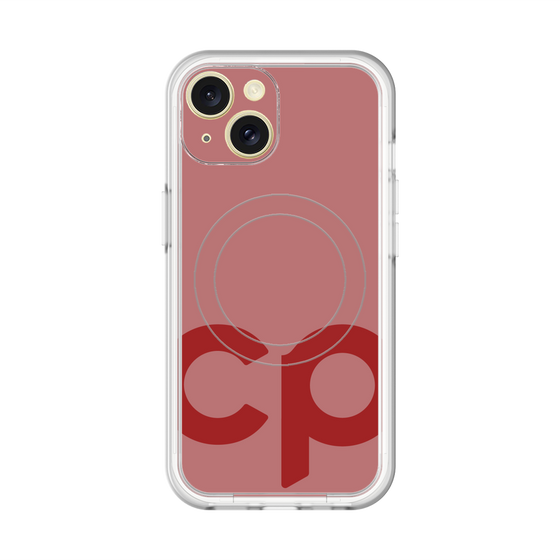スリムプロテクションプレミアムケース with MagSafe［ オリジナル - CASEPLAYイニシャル - レッド ］