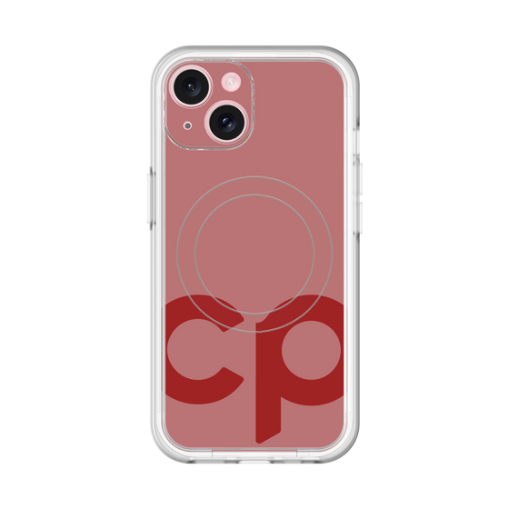 スリムプロテクションプレミアムケース with MagSafe［ オリジナル - CASEPLAYイニシャル - レッド ］