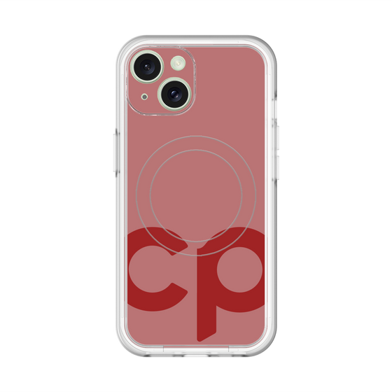 スリムプロテクションプレミアムケース with MagSafe［ オリジナル - CASEPLAYイニシャル - レッド ］
