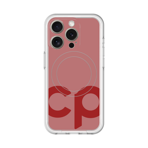 スリムプロテクションプレミアムケース with MagSafe［ オリジナル - CASEPLAYイニシャル - レッド ］