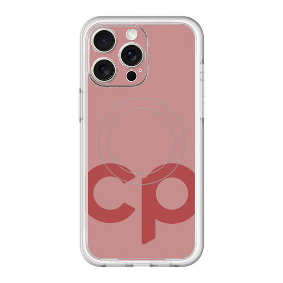 スリムプロテクションプレミアムケース with MagSafe［ オリジナル - CASEPLAYイニシャル - レッド ］