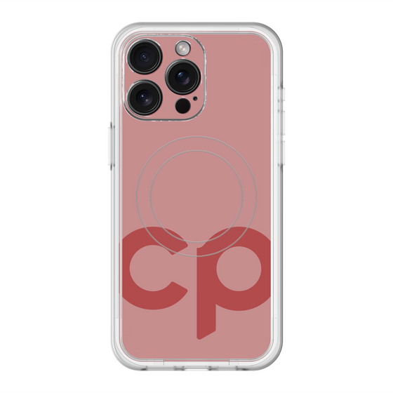 スリムプロテクションプレミアムケース with MagSafe［ オリジナル - CASEPLAYイニシャル - レッド ］