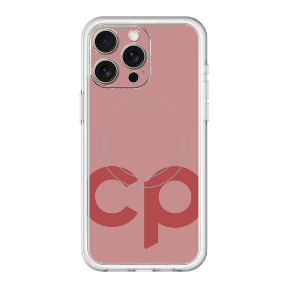 スリムプロテクションプレミアムケース with MagSafe［ オリジナル - CASEPLAYイニシャル - レッド ］