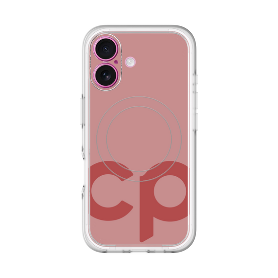スリムプロテクションプレミアムケース with MagSafe［ オリジナル - CASEPLAYイニシャル - レッド ］