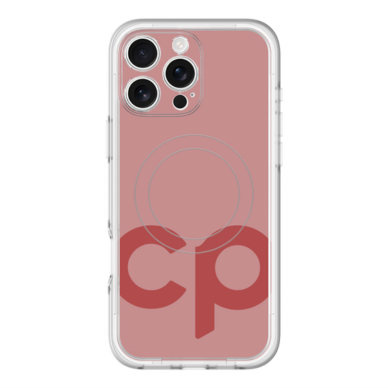 スリムプロテクションプレミアムケース with MagSafe［ オリジナル - CASEPLAYイニシャル - レッド ］