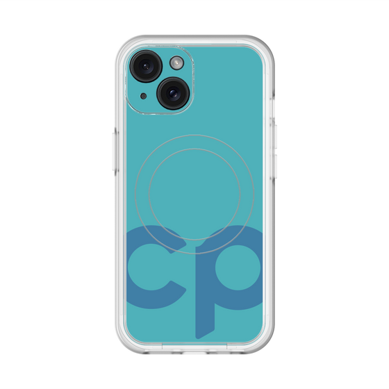 スリムプロテクションプレミアムケース with MagSafe［ オリジナル - CASEPLAYイニシャル - ライトブルー ］