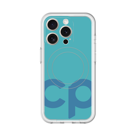 スリムプロテクションプレミアムケース with MagSafe［ オリジナル - CASEPLAYイニシャル - ライトブルー ］