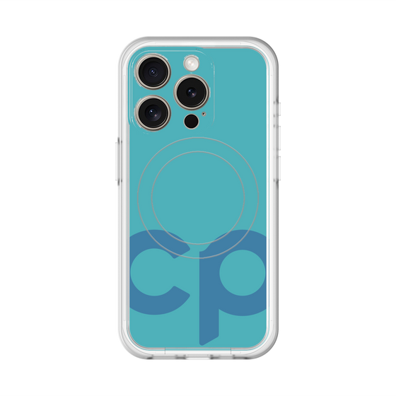 スリムプロテクションプレミアムケース with MagSafe［ オリジナル - CASEPLAYイニシャル - ライトブルー ］