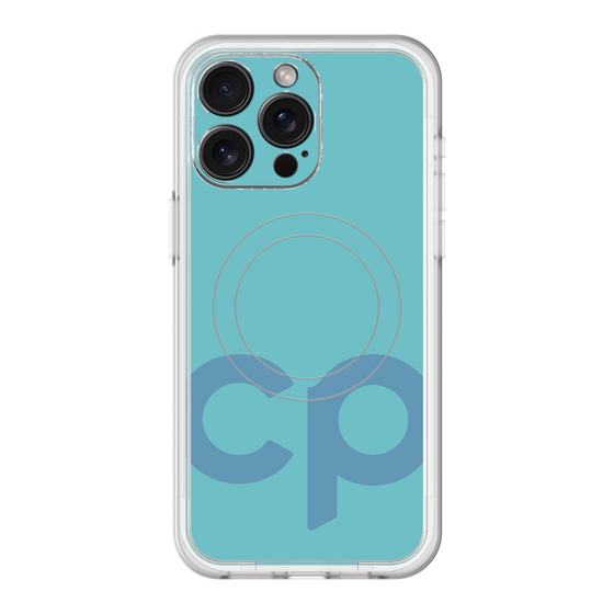 スリムプロテクションプレミアムケース with MagSafe［ オリジナル - CASEPLAYイニシャル - ライトブルー ］