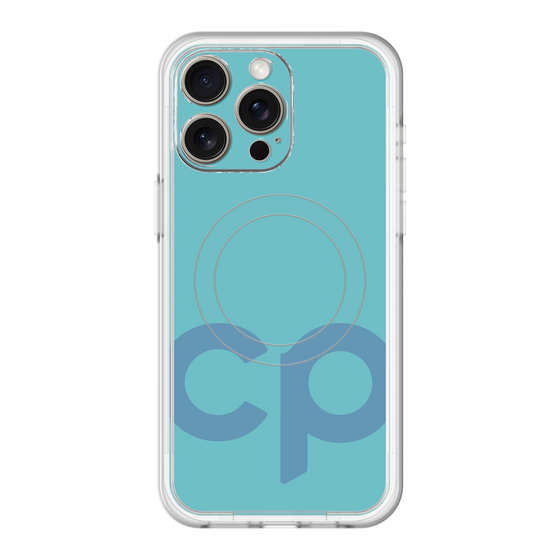 スリムプロテクションプレミアムケース with MagSafe［ オリジナル - CASEPLAYイニシャル - ライトブルー ］