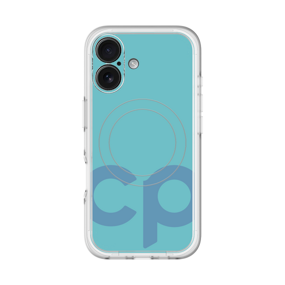 スリムプロテクションプレミアムケース with MagSafe［ オリジナル - CASEPLAYイニシャル - ライトブルー ］