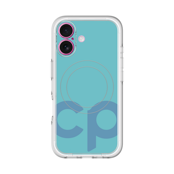 スリムプロテクションプレミアムケース with MagSafe［ オリジナル - CASEPLAYイニシャル - ライトブルー ］