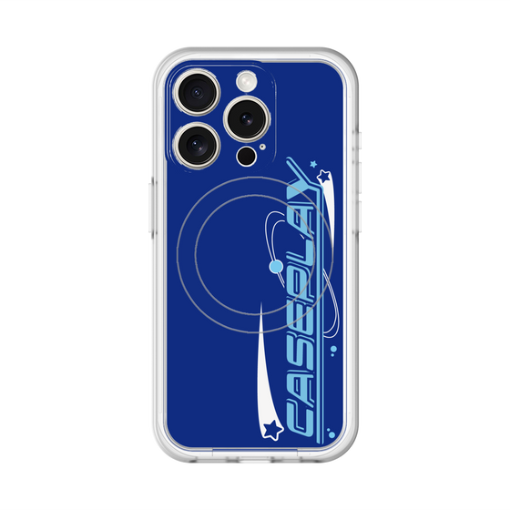 スリムプロテクションプレミアムケース with MagSafe［ オリジナル - Y2Kアレンジ - ブルー ］