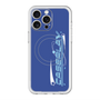 スリムプロテクションプレミアムケース with MagSafe［ オリジナル - Y2Kアレンジ - ブルー ］