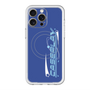 スリムプロテクションプレミアムケース with MagSafe［ オリジナル - Y2Kアレンジ - ブルー ］