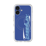 スリムプロテクションプレミアムケース with MagSafe［ オリジナル - Y2Kアレンジ - ブルー ］