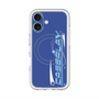 スリムプロテクションプレミアムケース with MagSafe［ オリジナル - Y2Kアレンジ - ブルー ］