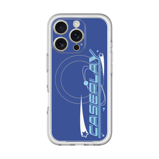 スリムプロテクションプレミアムケース with MagSafe［ オリジナル - Y2Kアレンジ - ブルー ］