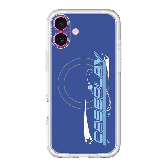 スリムプロテクションプレミアムケース with MagSafe［ オリジナル - Y2Kアレンジ - ブルー ］