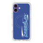 スリムプロテクションプレミアムケース with MagSafe［ オリジナル - Y2Kアレンジ - ブルー ］