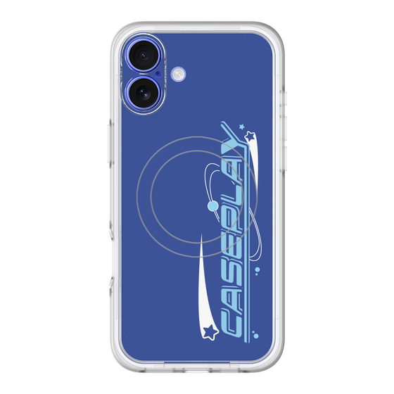 スリムプロテクションプレミアムケース with MagSafe［ オリジナル - Y2Kアレンジ - ブルー ］