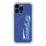 スリムプロテクションプレミアムケース with MagSafe［ オリジナル - Y2Kアレンジ - ブルー ］